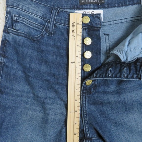Le Lis Blanc* Women's Jeans Size 40 (Brasil) Original‎ Distressed Flare Bottom - Picture 11 of 13